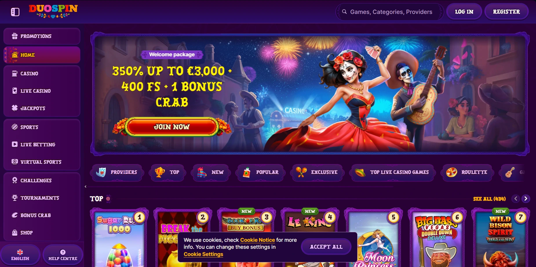 duospin page principale